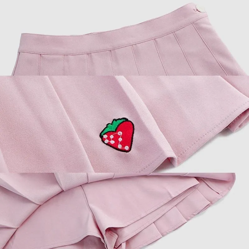 Strawberry Tennis Skirt