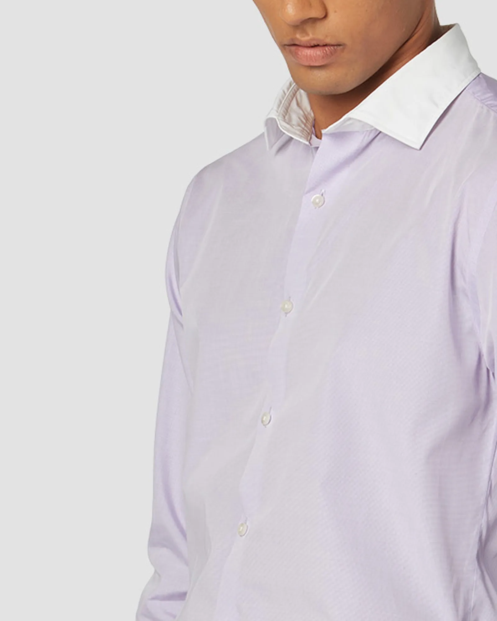 Thomas Mason Mauve Vanilla Checked Shirt