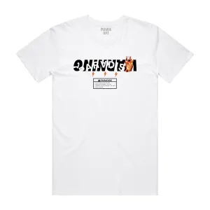 WARNING 2.0 TEE WHT/ORG