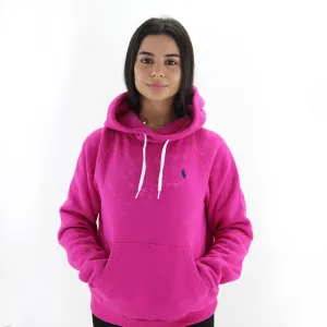 Women's Washed Hoodies,Fuchsia