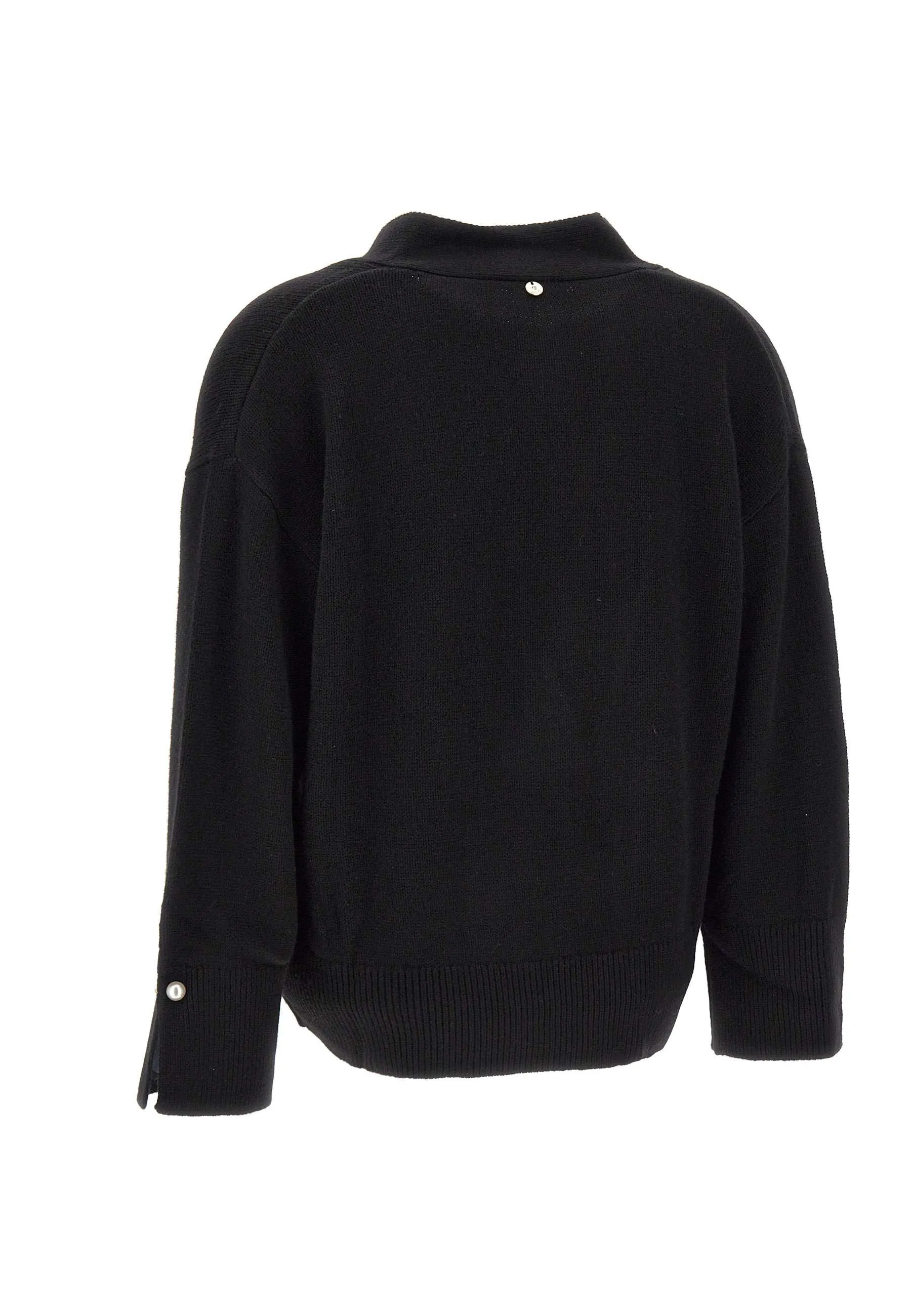 Wool Cashmere Blend Black Sweater