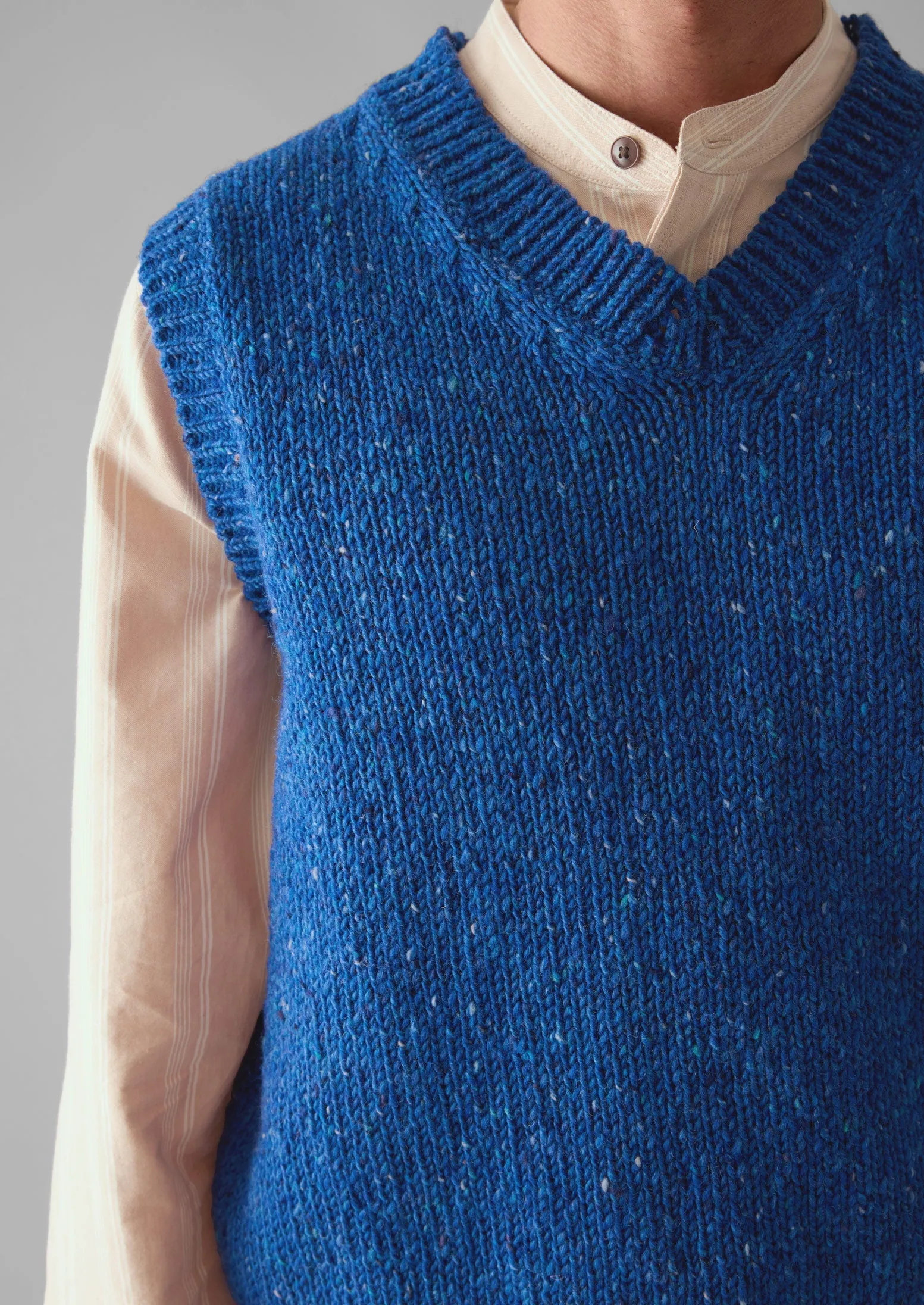 Wool Knitted Tank | Neptune Blue