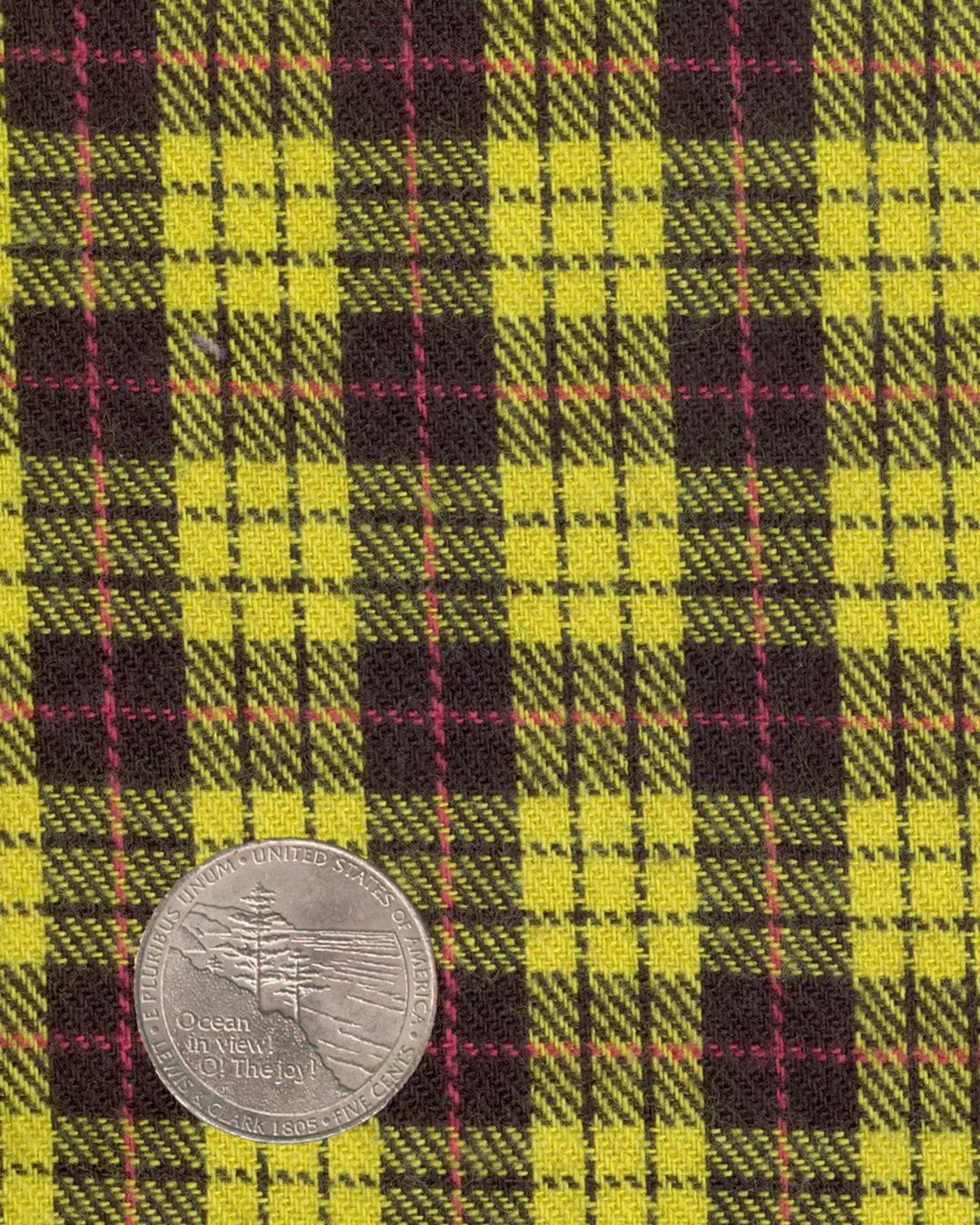 Yellow Black Tattersall Flannel